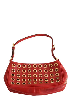 Pochette Prada Nappa grommet Rouge en Cuir - Seconde Main