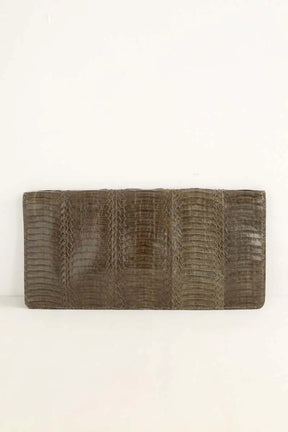 Pochette Tory Burch Kaki en Cuir