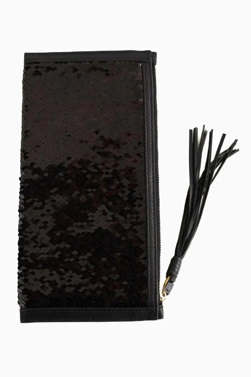 Pochette Tory Burch Noir en Paillettes