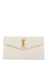 Pochette Yves Saint Laurent Uptown Pochette  Beige en Cuir - Seconde Main