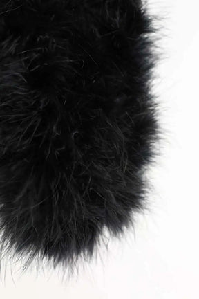 Pochette Yves Salomon Noir en Fourrure