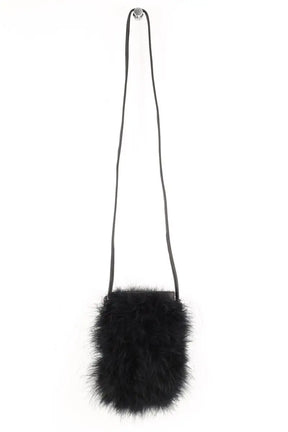 Pochette Yves Salomon Noir en Fourrure