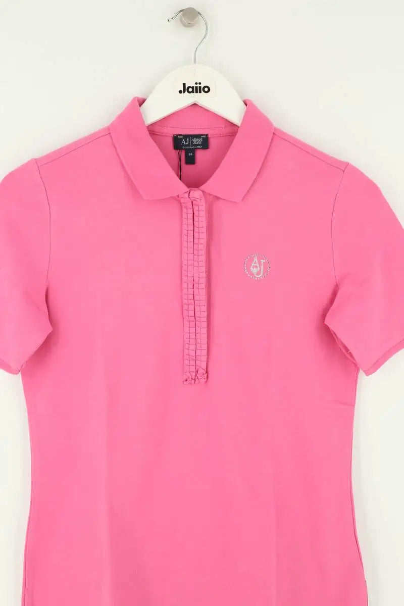 Polo Armani Jeans Rose en Coton