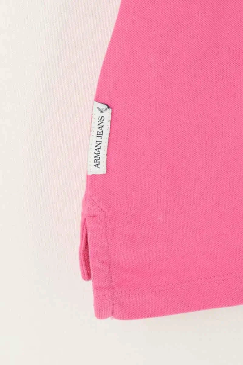 Polo Armani Jeans Rose en Coton
