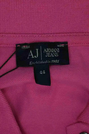 Polo Armani Jeans Rose en Coton