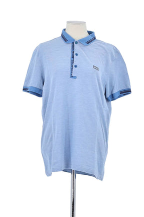 Polo Hugo Boss Bleu en Coton, taille L - Seconde Main