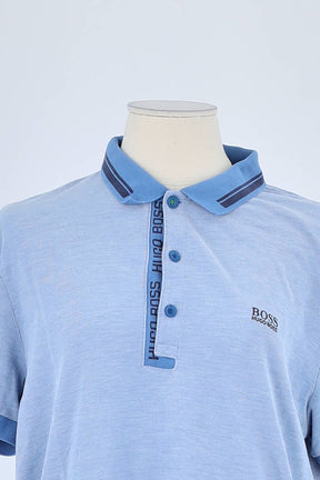 Polo Hugo Boss Bleu en Coton