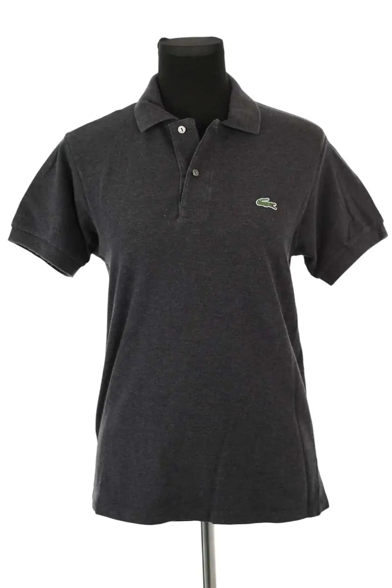 Polo Lacoste Anthracite en Coton, taille M - Seconde Main