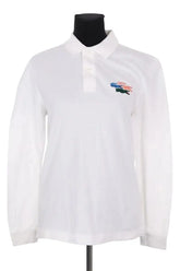 Polo Lacoste Blanc en Coton, taille L - Seconde Main