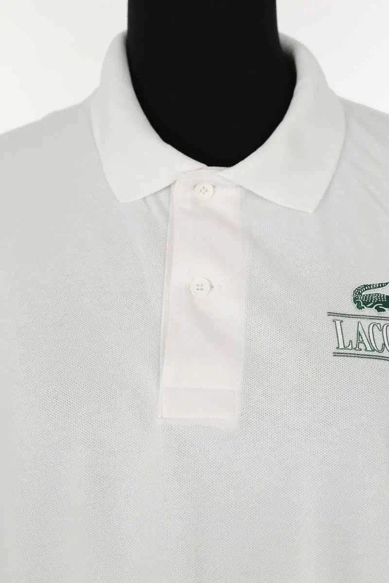 Polo Lacoste Blanc en Coton