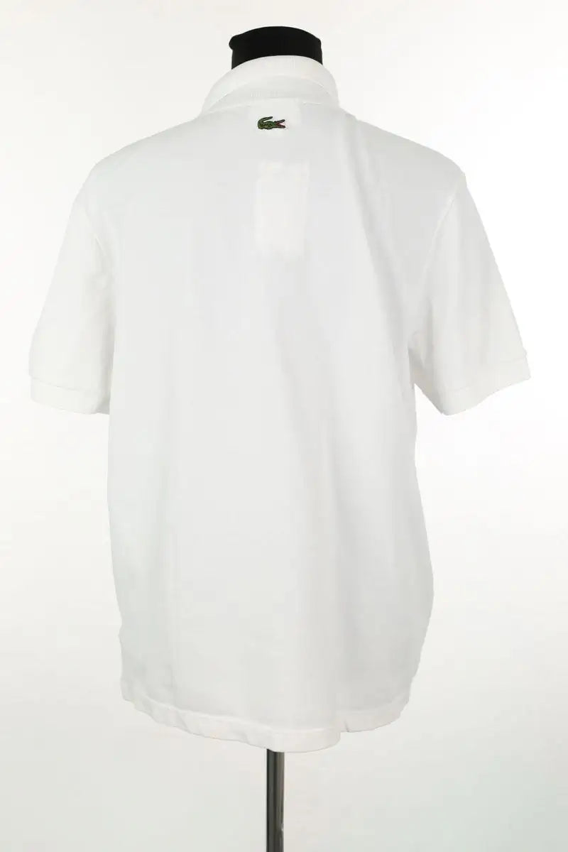 Polo Lacoste Blanc en Coton