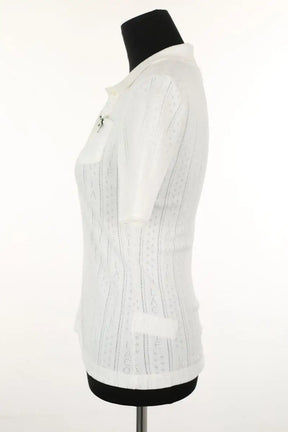 Polo Lacoste Blanc en Coton