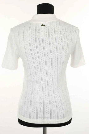 Polo Lacoste Blanc en Coton