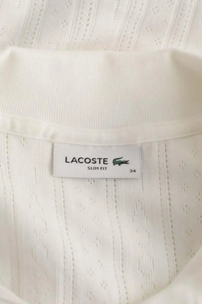 Polo Lacoste Blanc en Coton