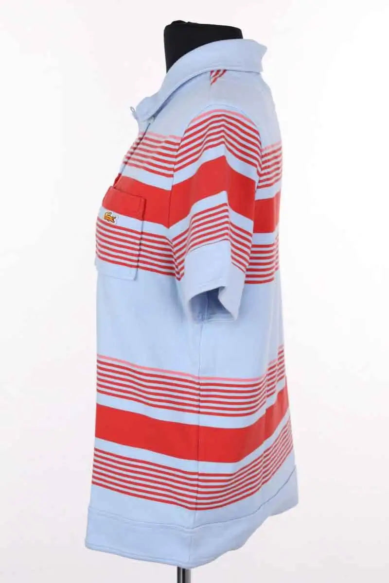 Polo Lacoste Bleu en Coton