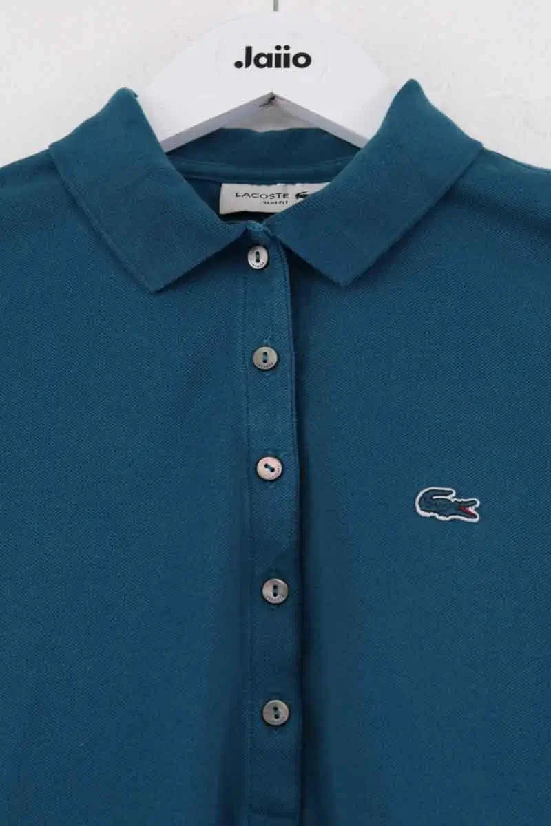 Polo Lacoste Bleu en Coton
