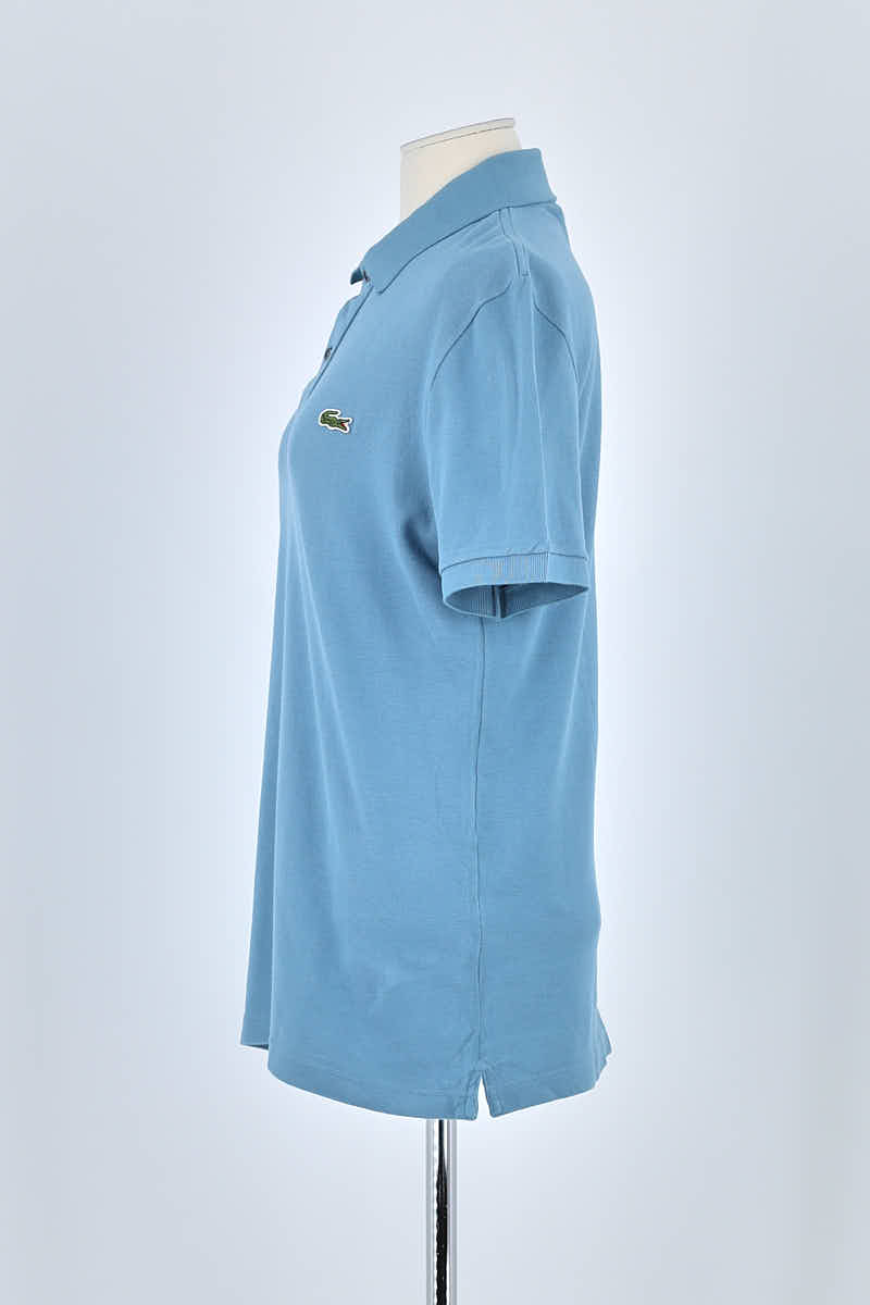 Polo Lacoste Bleu en Coton