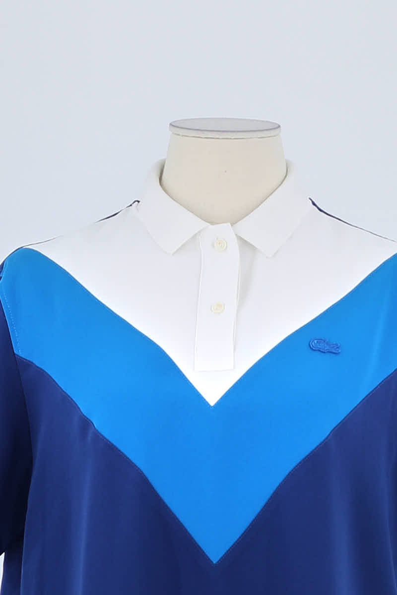 Polo Lacoste Bleu en Viscose