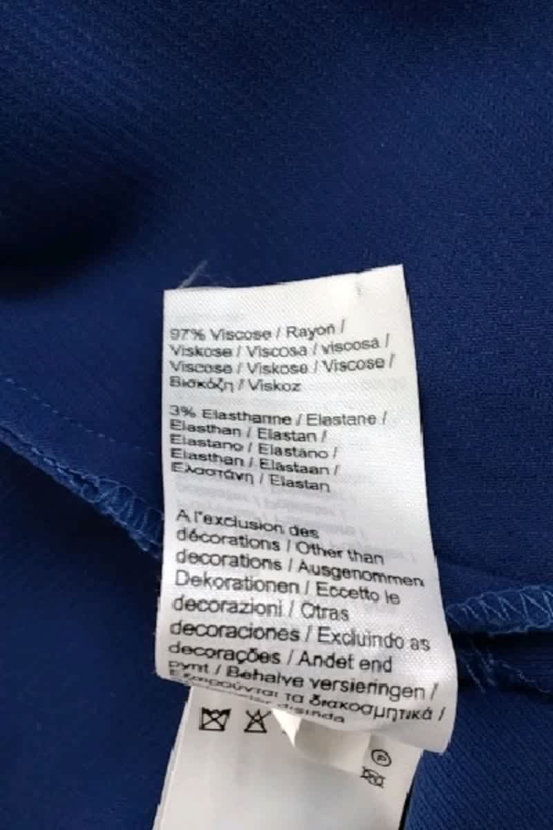 Polo Lacoste Bleu en Viscose