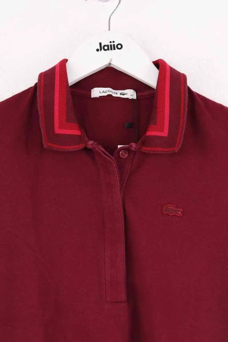 Polo Lacoste Bordeaux en Coton