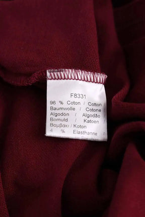 Polo Lacoste Bordeaux en Coton