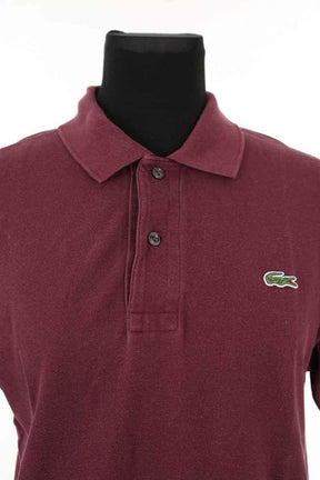Polo Lacoste Bordeaux en Coton