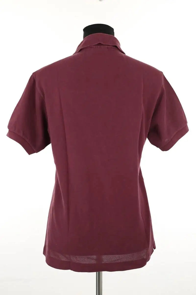 Polo Lacoste Bordeaux en Coton