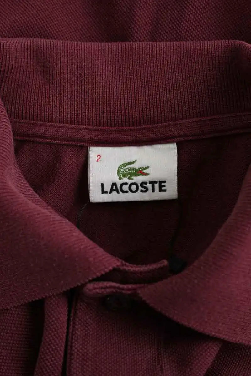 Polo Lacoste Bordeaux en Coton