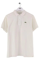 Polo Lacoste Ecru en Coton, taille L - Seconde Main