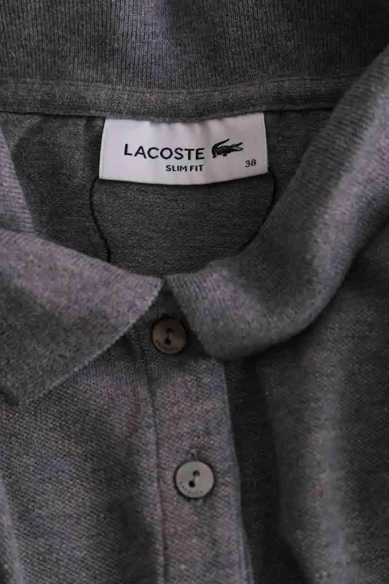 Polo Lacoste Gris en Coton