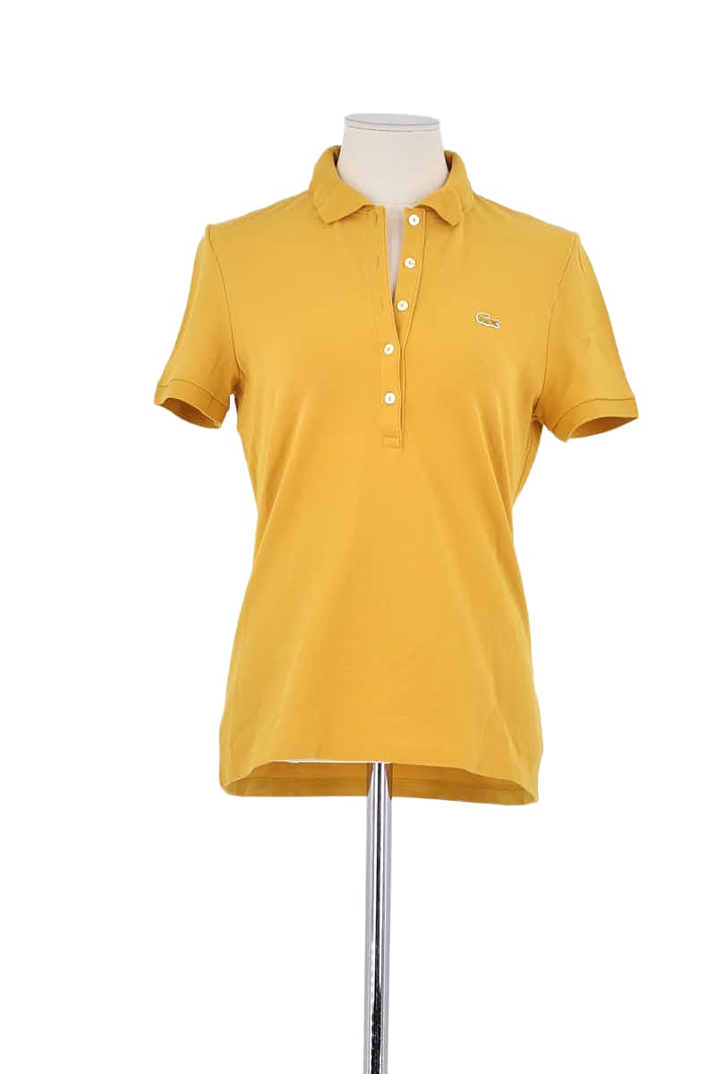 Polo Lacoste Jaune en Coton, taille L - Seconde Main