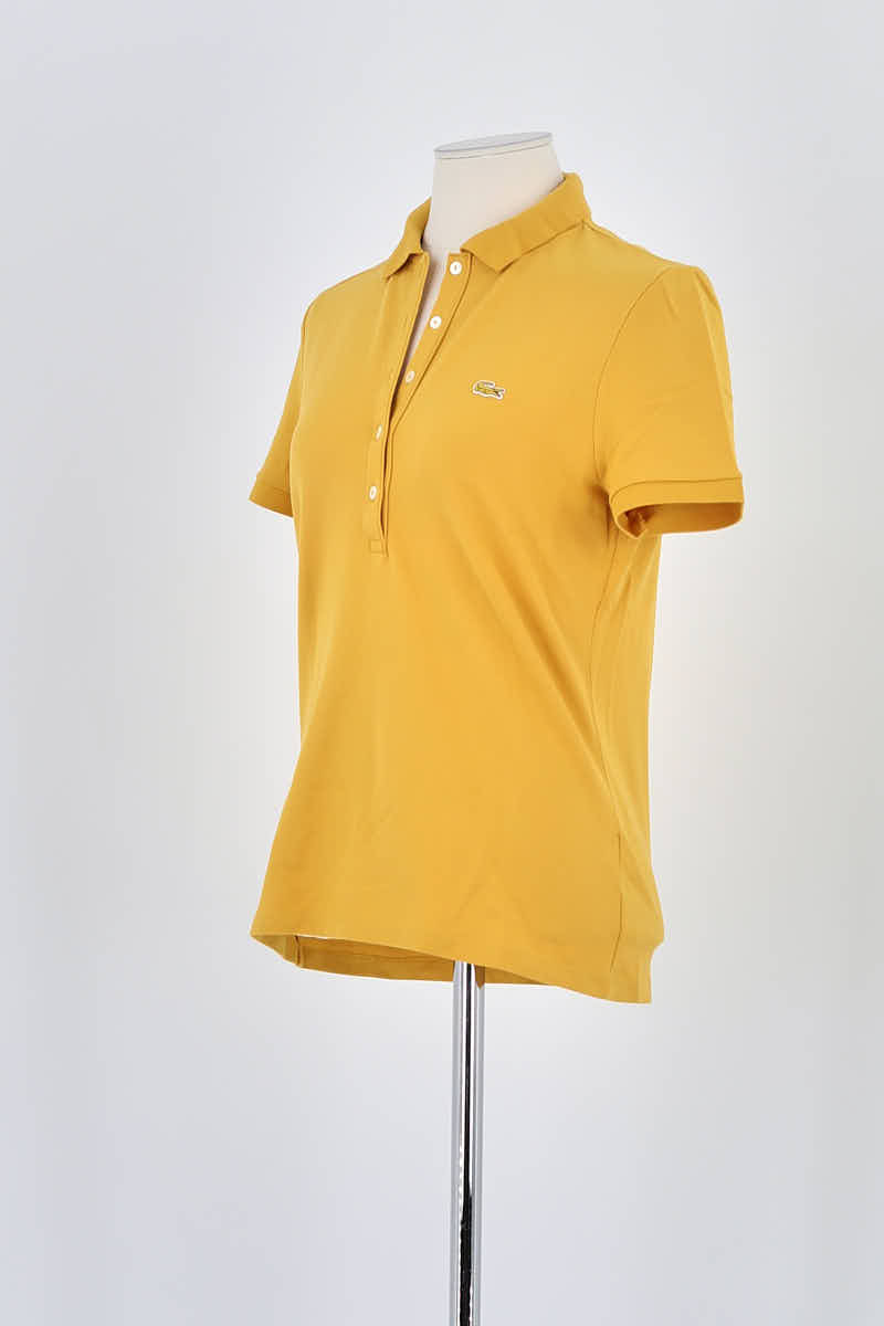 Polo Lacoste Jaune en Coton
