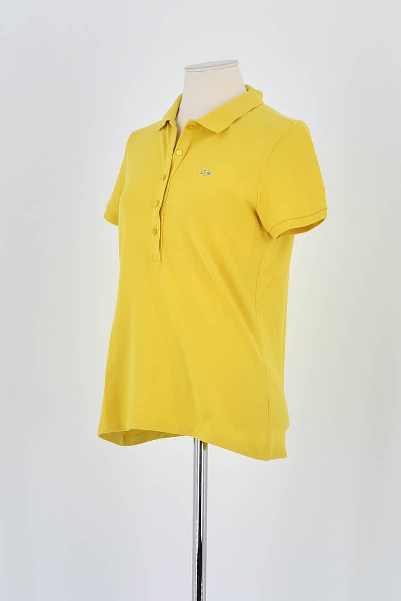 Polo Lacoste Jaune en Coton