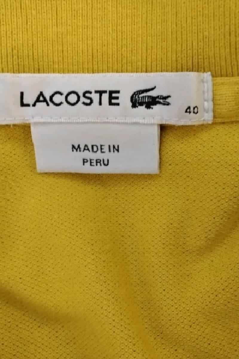 Polo Lacoste Jaune en Coton