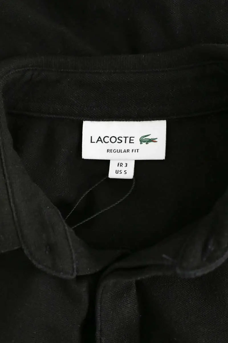 Polo Lacoste Noir en Coton