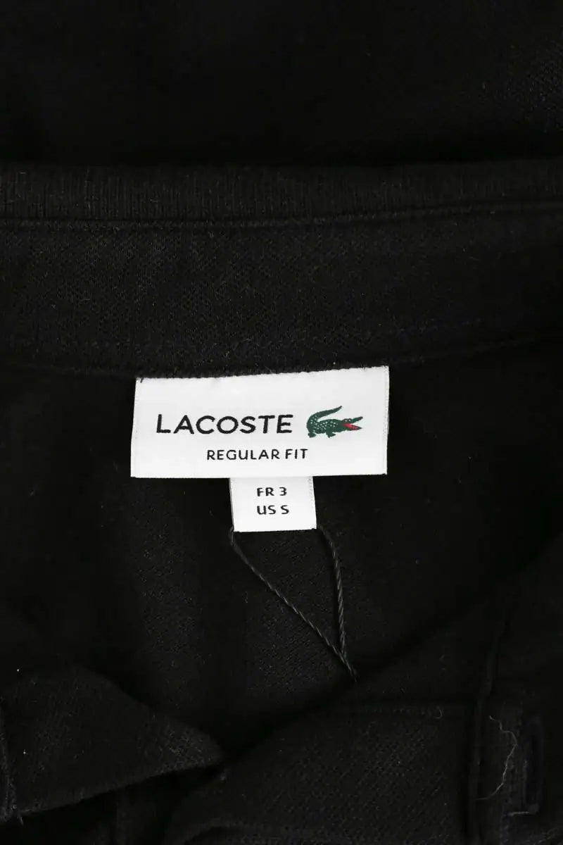 Polo Lacoste Noir en Coton