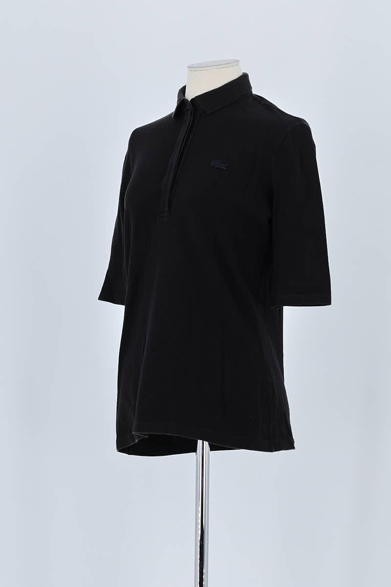 Polo Lacoste Noir en Coton