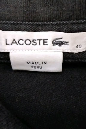 Polo Lacoste Noir en Coton