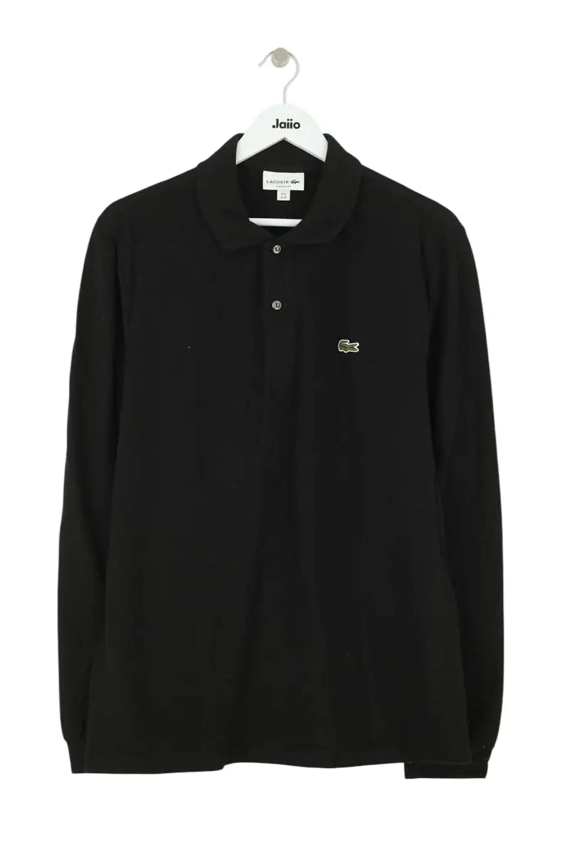 Polo Lacoste Noir en Coton, taille M - Seconde Main