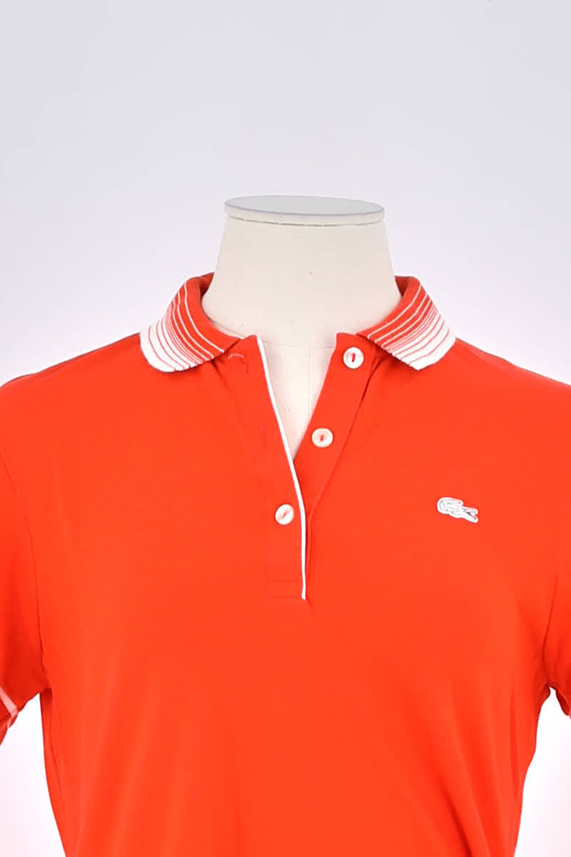 Polo Lacoste Orange en Coton