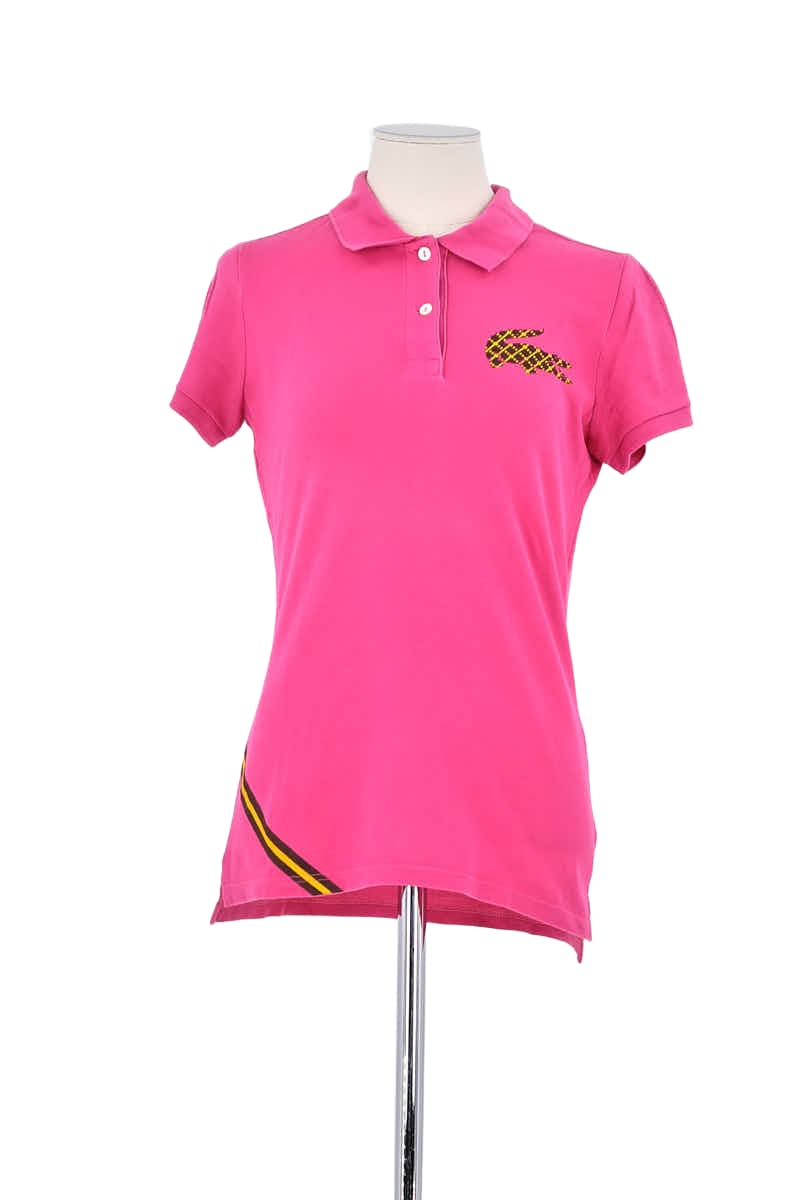 Polo Lacoste Rose en Coton, taille L - Seconde Main