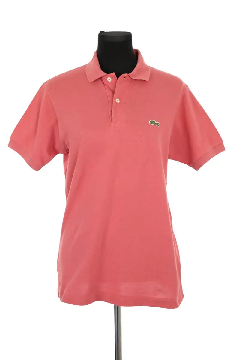 Polo Lacoste Rose en Coton, taille M - Seconde Main