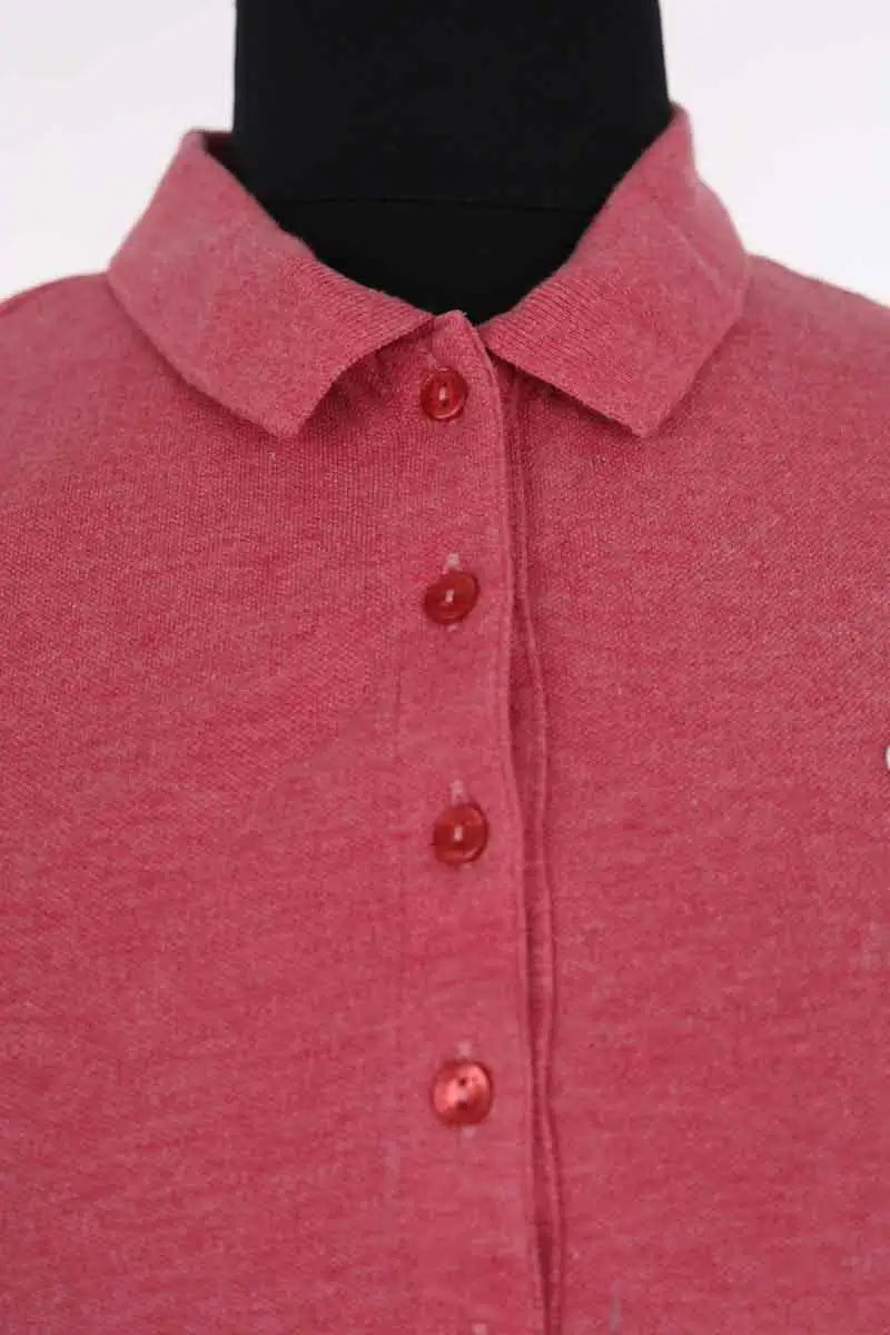 Polo Lacoste Rose en Coton