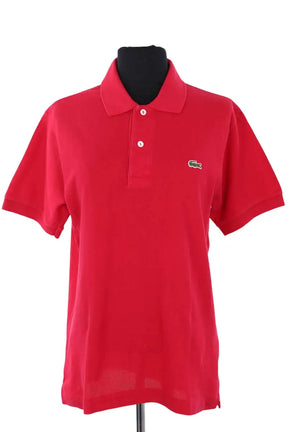 Polo Lacoste Rouge en Coton, taille L - Seconde Main