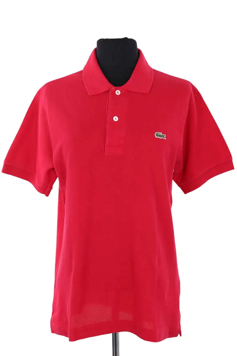 Polo Lacoste Rouge en Coton, taille L - Seconde Main