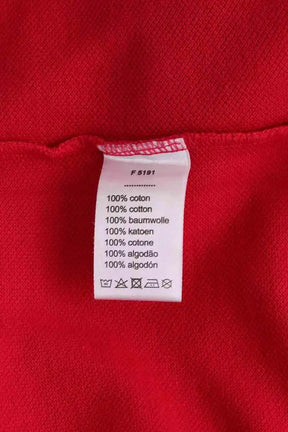 Polo Lacoste Rouge en Coton