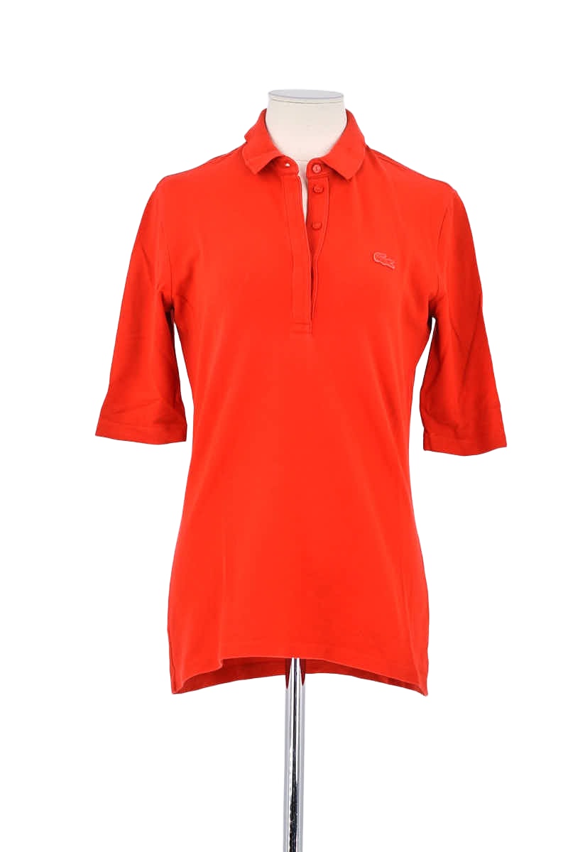 Polo Lacoste Rouge en Coton, taille L - Seconde Main