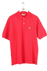 Polo Lacoste Rouge en Coton, taille M - Seconde Main