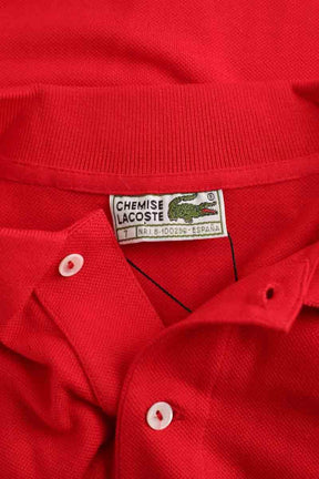 Polo Lacoste Rouge en Coton