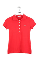 Polo Lacoste Rouge en Coton, taille XS - Seconde Main